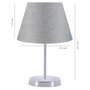 Opviq Lámpara de Mesa AYD-2853 Gris